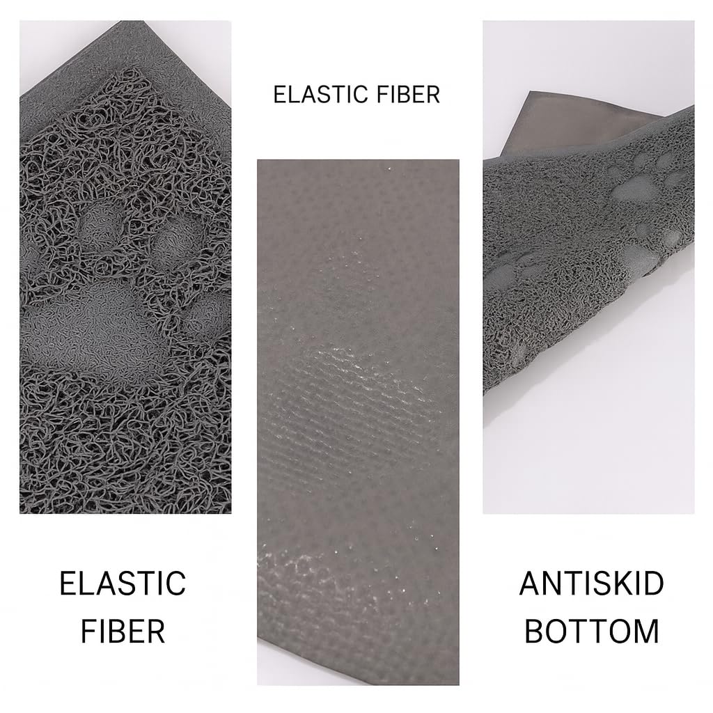 Bulk buys Cat Litter Mat. Traps Litter. Soft Non-Slip Surface. Easy to Clean. 11.5 x 15.75 in Gray Mat for Litter Box Area