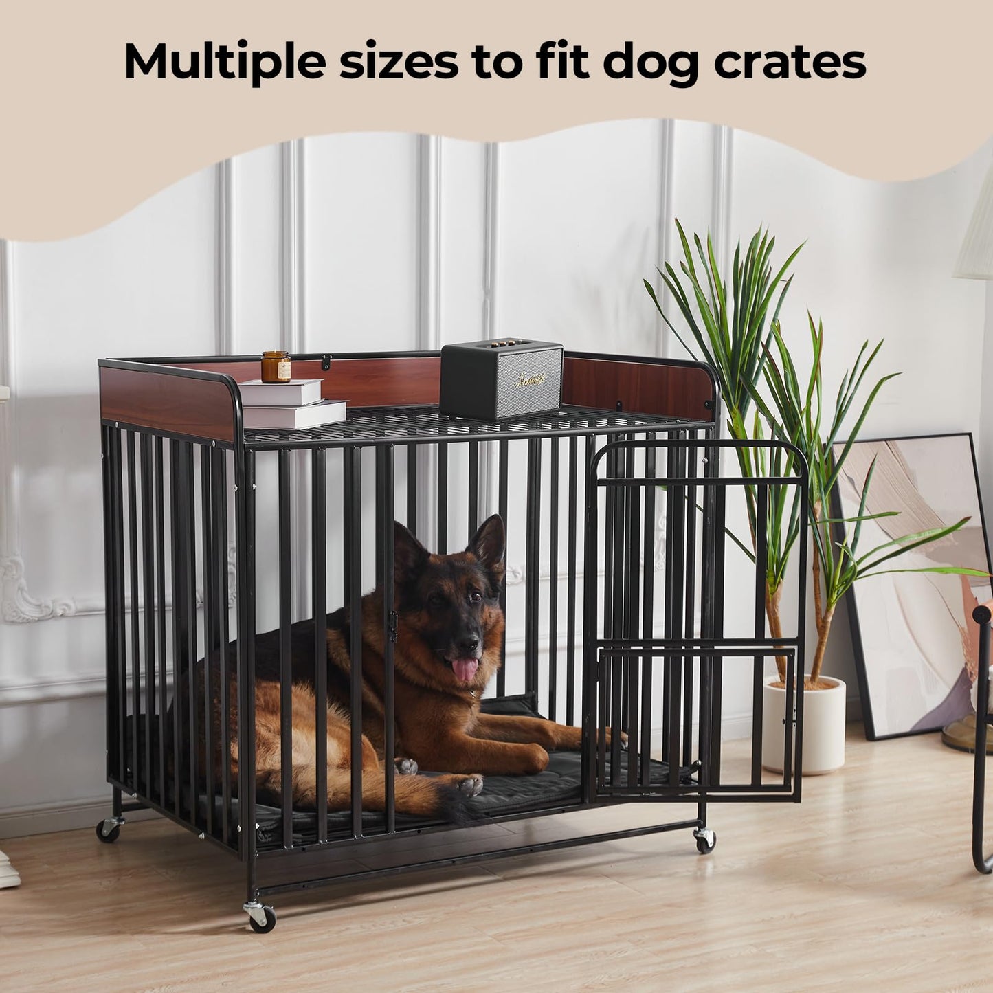 Couzssyhi Chew Proof Dog Crate Pad - Indestructible Durable Dog Bed for Aggressive Chewers, Machine Washable & Waterproof Indoor Outdoor Tough Kennel Pad for Small Dogs (Small (18"x29"))