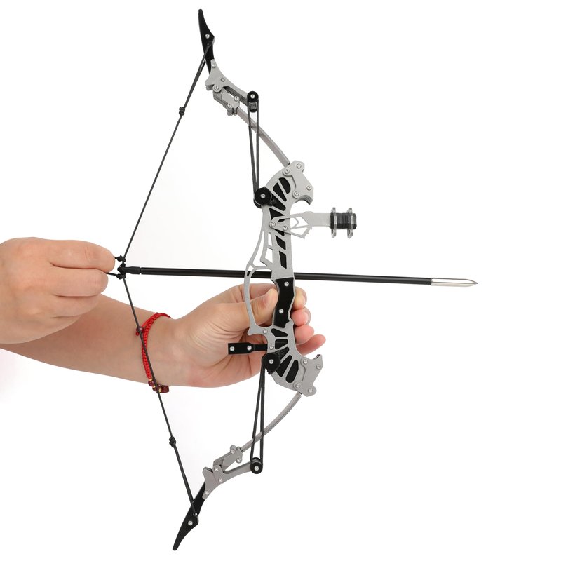 ZSHJGJR 6"/7.4"/7.9"/8.6"/8.8"/9.5"/16" Compound Bow Set Training Bow RH/LH for Archery Outdoor Sports Hunting Shooting Practice Cool Stuff Entertainment Fun Gift (16 inch Bow)