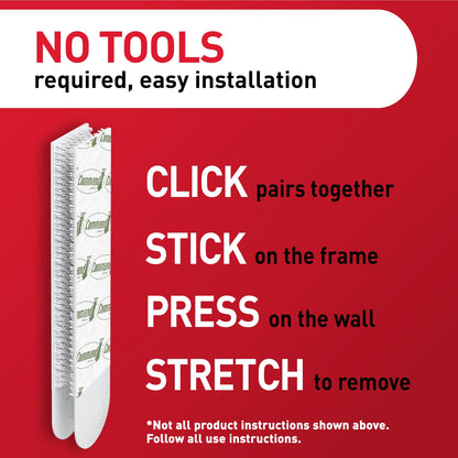 Command 15 lb & 10 lb Large and Medium 28 Pairs Picture Hanging Strips (56 Strips), Damage-Free Hangers for Picture Frames, No Tools Required,Great for Home Room Wall Decor,White Adhesive (Pack of 12)