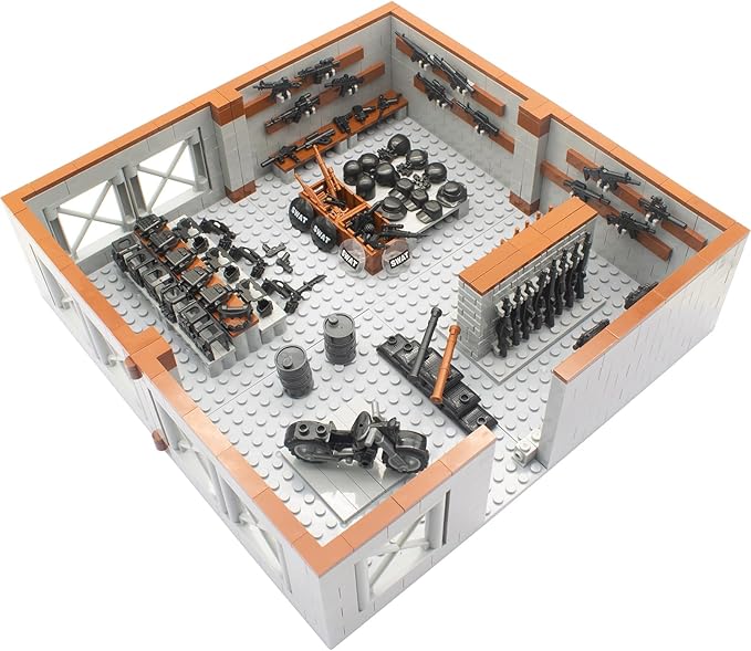 Military Base Building Bricks Set Defence Base Guard Tower Guns Weapons Building Block Toy Weapon Pack Accessories Kits Toys for Kids