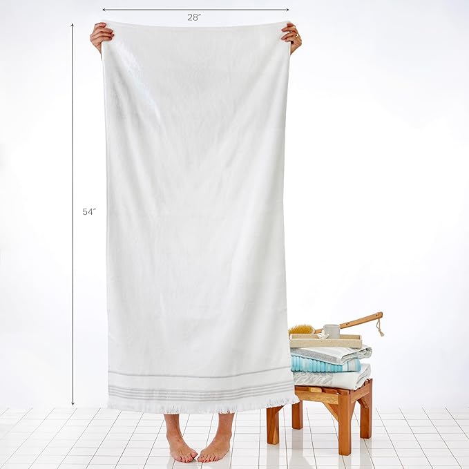 SKL Home Casual Fringe Bath Towel Set