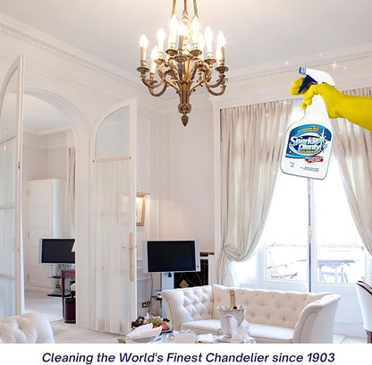 Sparkle Plenty Silk Sensation Cleaning Solutions Bundle - Sparkle Plenty Chandelier Cleaner Drip Dry Spray No Wipe & Silk Plant Cleaner Spray No Wipe - Artificial Plants & Flowers Spray Away Cleaner