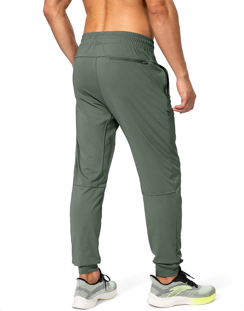 G Gradual Men's Sweatpants with Zipper Pockets Athletic Pants Traning Track Pants Joggers for Men Soccer, Running, Workout(Sage Green,XL)