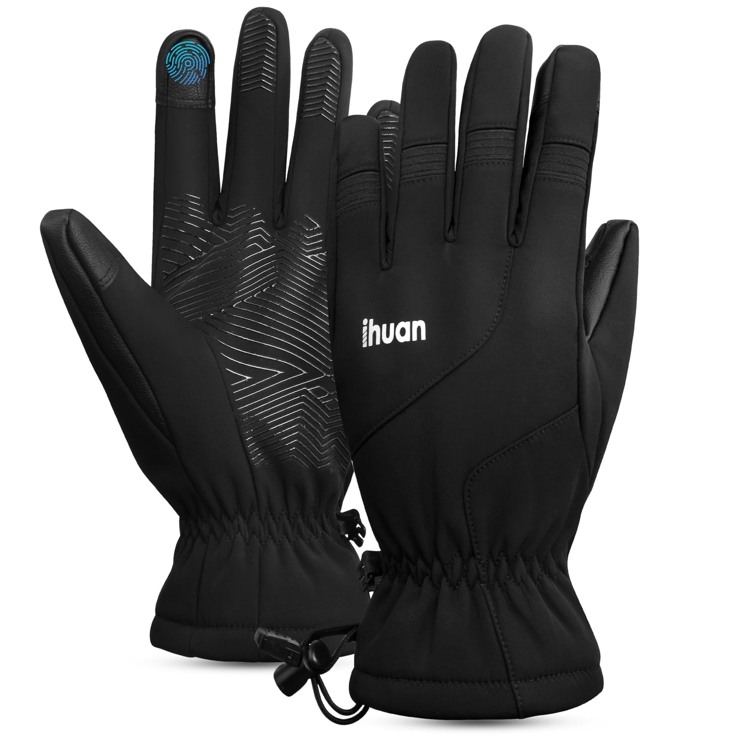 ihuan Ski Snow Winter Gloves Women Men Waterproof,Cold Weather Warm Touch Screen Driving Hiking Motorcycle Cycling Insulated