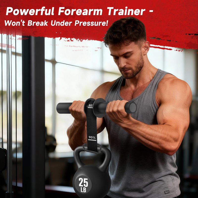 FitBeast Wrist Roller Forearm Trainer, Forearm Exerciser for Grip Strength Training, Forearm and Wrist Strengthener