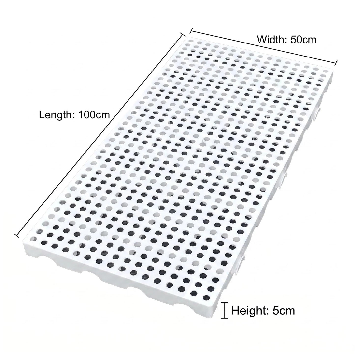 Lsbod Foldable Floor Bed Frame, Japanese Tatami Mat Style Platform Bed Base, Bed Plate for Futon Frame Mattress, Floor Sleeping or Guest Bed, Queen, PP Material