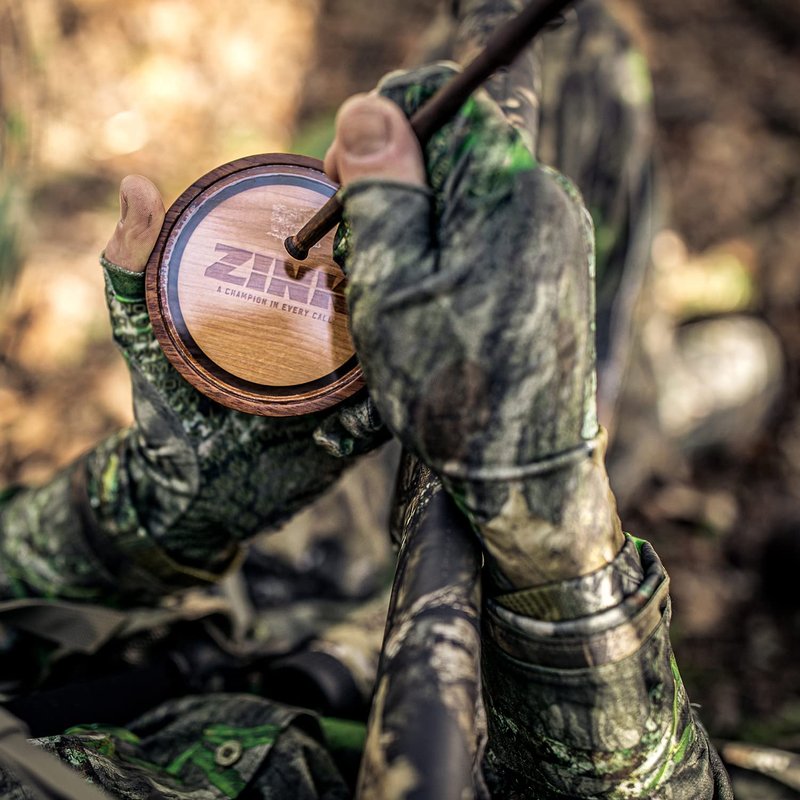 Zink Wicked Series Hunting Pot Turkey Call | Wood/Acrylic Durable Weatherproof Traditional Design Hand-Tuned Soft Close-Range Calling, Crystal