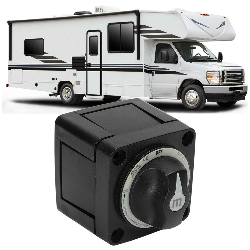 300A Battery Selector Switch, 3 Position Marine Battery Cut Off Switch with IP66, Heavy Duty for Boat RV Car Truck