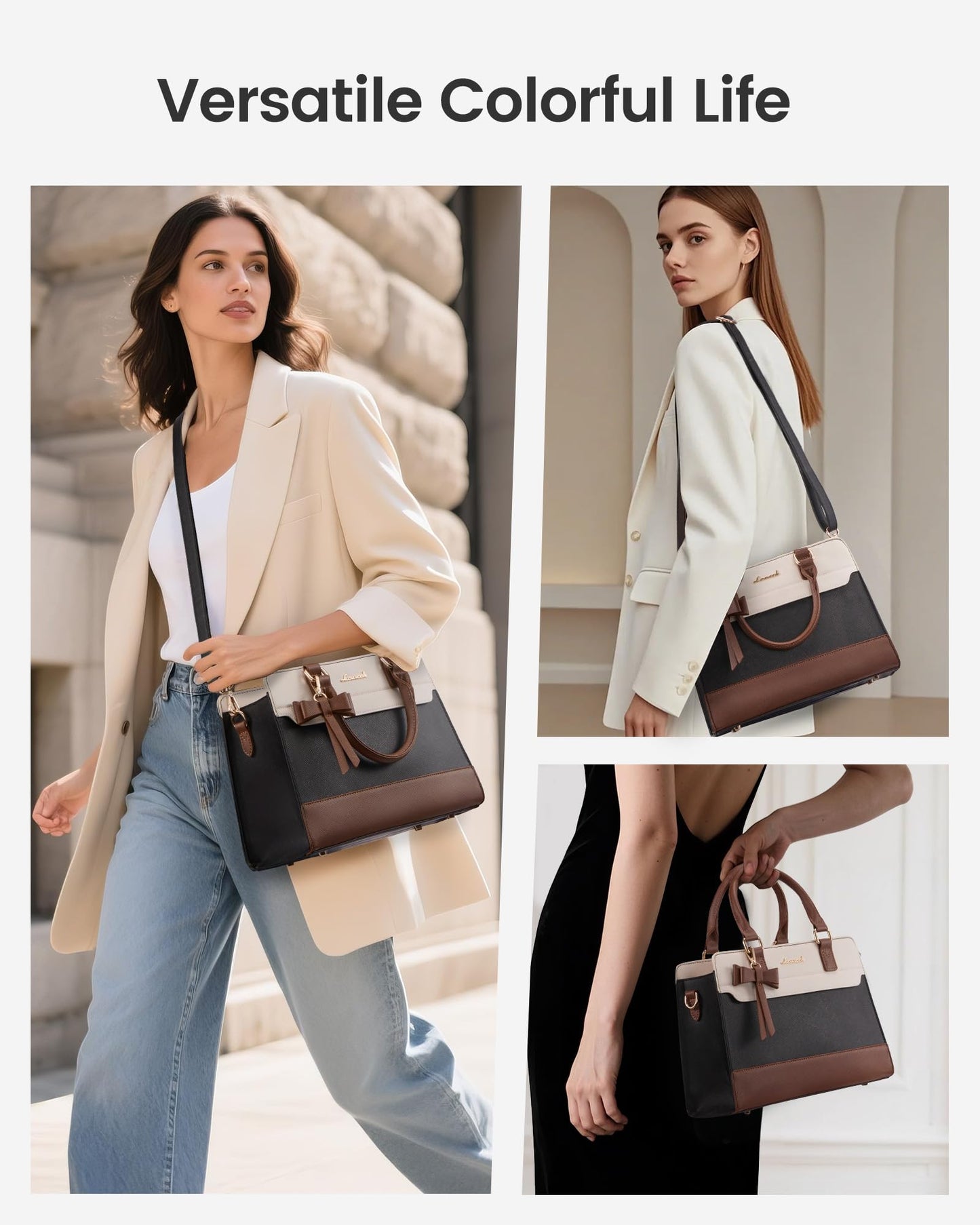 LOVEVOOK Purses for Women,Leather Tote Purse and Handbags,Satchel Shoulder Crossbody Top Handle Bags with Zipper