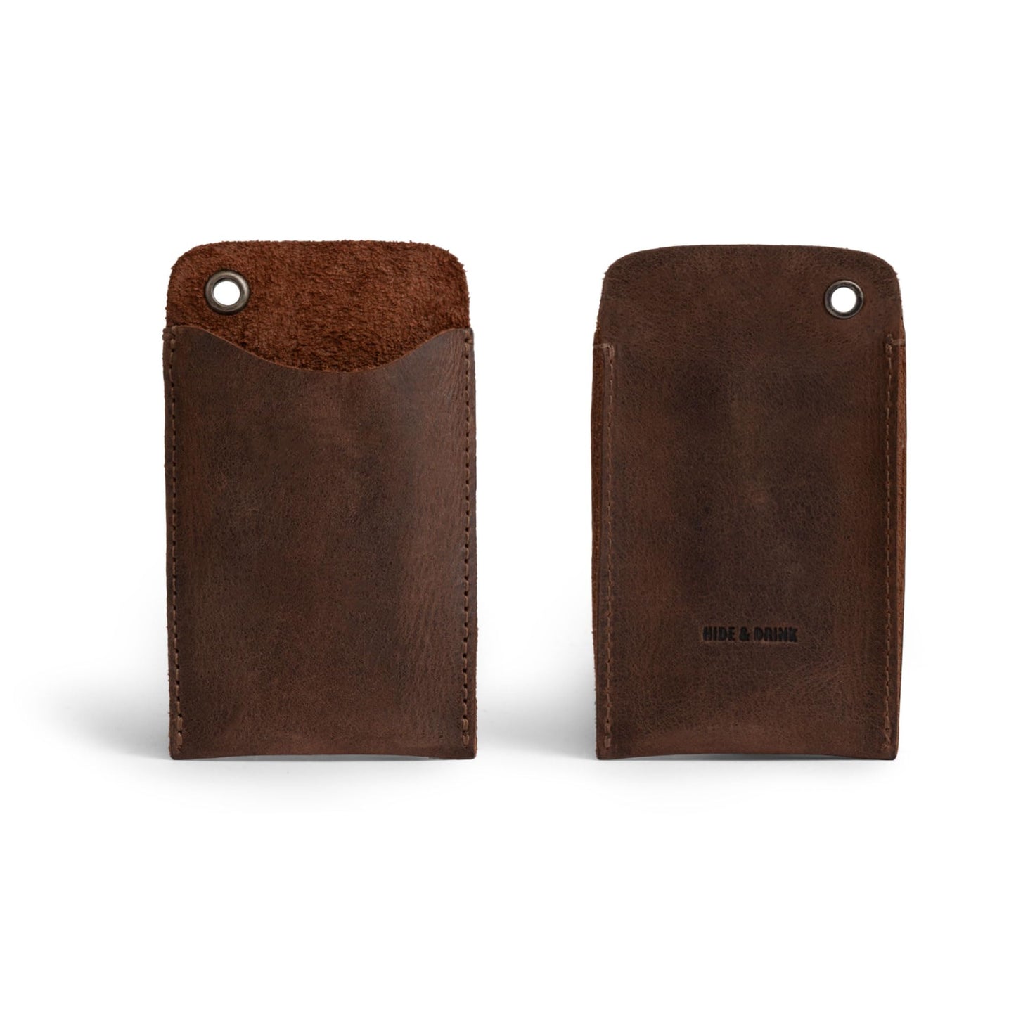 Hide & Drink, EDC Pocket Slip, Multitool Sleeve & Pen Holder for Everyday Use, Camping Accessories, Small Tool Organizer, Full Grain Leather, Handmade, Bourbon Brown