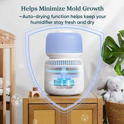 LEVOIT Humidifiers for Bedroom, Quiet (3L Water Tank) Cool Mist Top Fill Essential Oil Diffuser with 25Watt for Home Large Room, 360° Nozzle, Rapid Ultrasonic Humidification for Baby Nursery and Plant