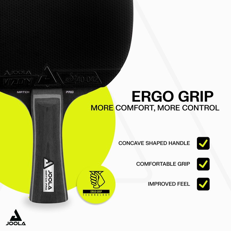 JOOLA Duo Pro Ping Pong Paddles Set of 2 - Professional Table Tennis Paddles, Three Advanced 3 Star Tournament Ping Pong Balls and Carrying Case - Advanced Table Tennis Rackets