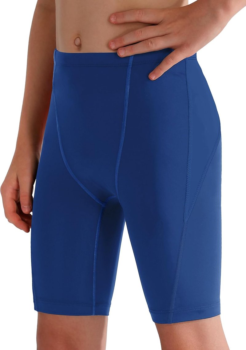 MIVEI Youth Boys Swim Jammers - Competitive Racing Swim Shorts | UPF50+ Protection, Perfect for Practice