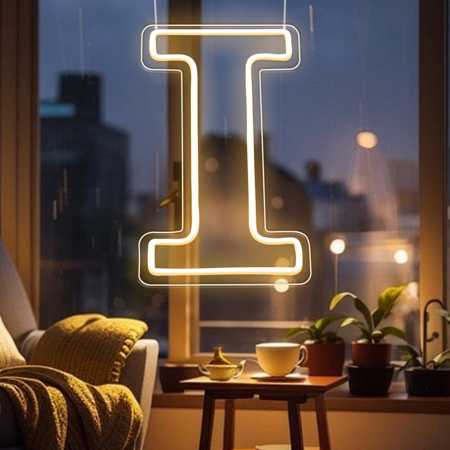 RumonZS Light Up Letters I LED Letters Lights Neon Sign 26 Alphabet 11.4"Decorative Lighted Alphabet for Wedding Party Birthday Bar Christmas Home Decor Letter Lights (Warm White)