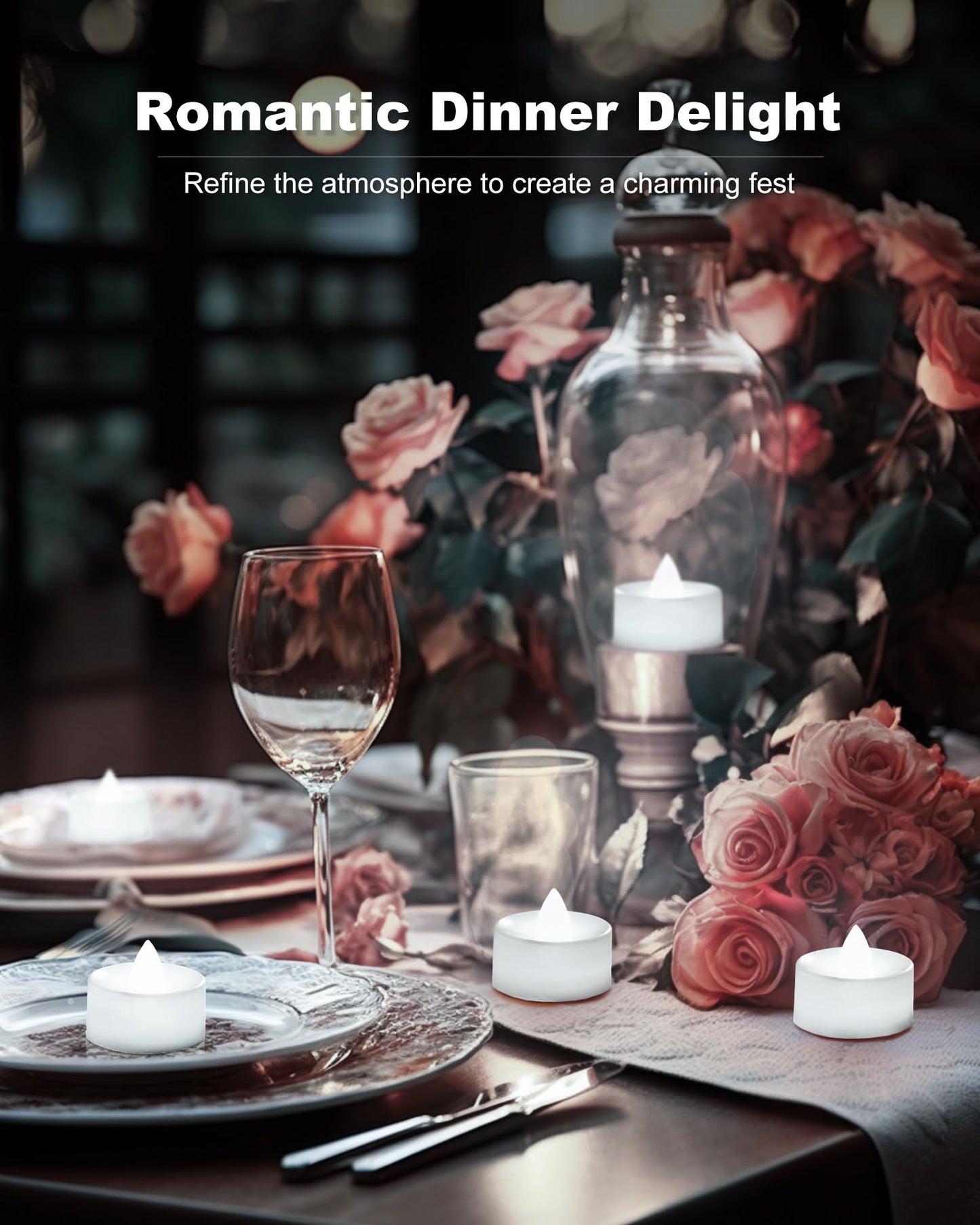 BEICHI Flameless Candles, 100Pack Battery Operated Candle, LED Tea Lights Candle Battery Operated, Flickering Fake Votives for Wedding Halloween Christmas Diwali- Pure White Light