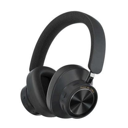 ZIHNIC Active Noise Canceling Headphones, Wireless Over Ear Bluetooth Headphones, Hi-Res Audio, Prolonged Battery Life, Deep Bass, Comfortable Foam Ear Cups-Black