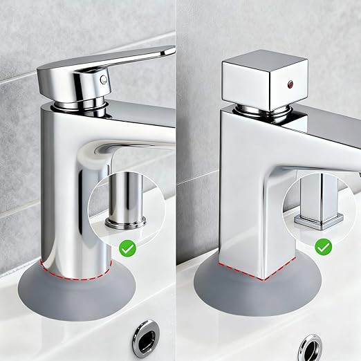 Small Sink Faucet Splash Handle Drip Guard Mat Silicone Pad Protectors Behind
