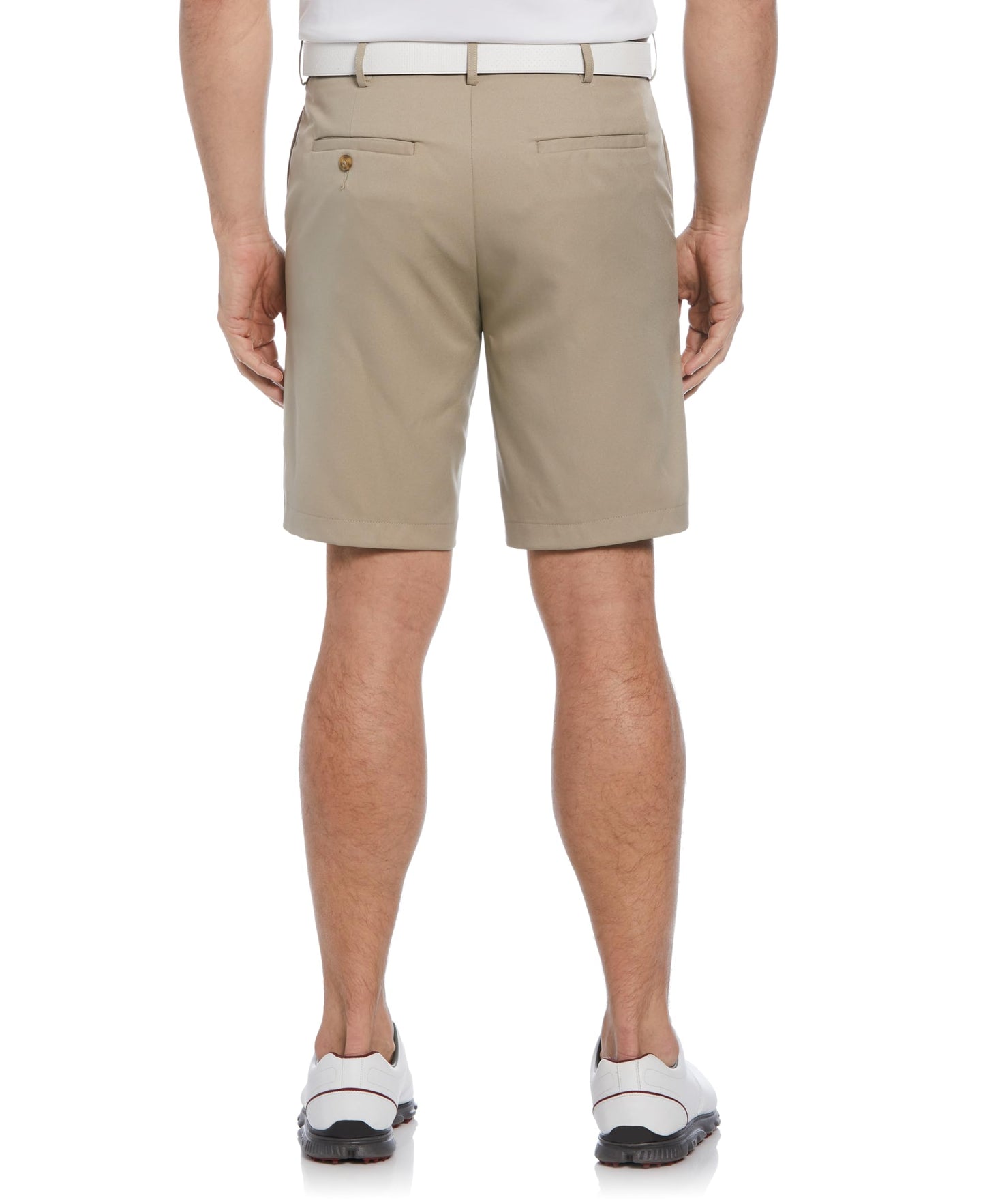 PGA TOUR mens Flat Front With Expandable Waistband (Size 30 - 44) Golf Shorts, Chinchilla, 36 US
