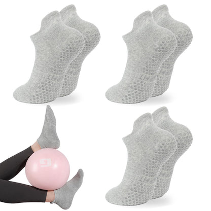 Grip Pilates Socks Non Slip Athletic Yoga Socks with Grips for Women Grippy socks for Hospital Workout Barre