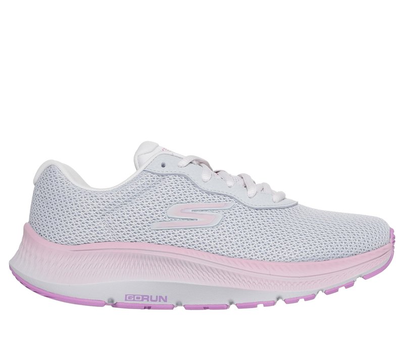 Skechers Women's Go Run Consistent 2.0 Fast Pace Sneaker, Gray/Purple, 8.5