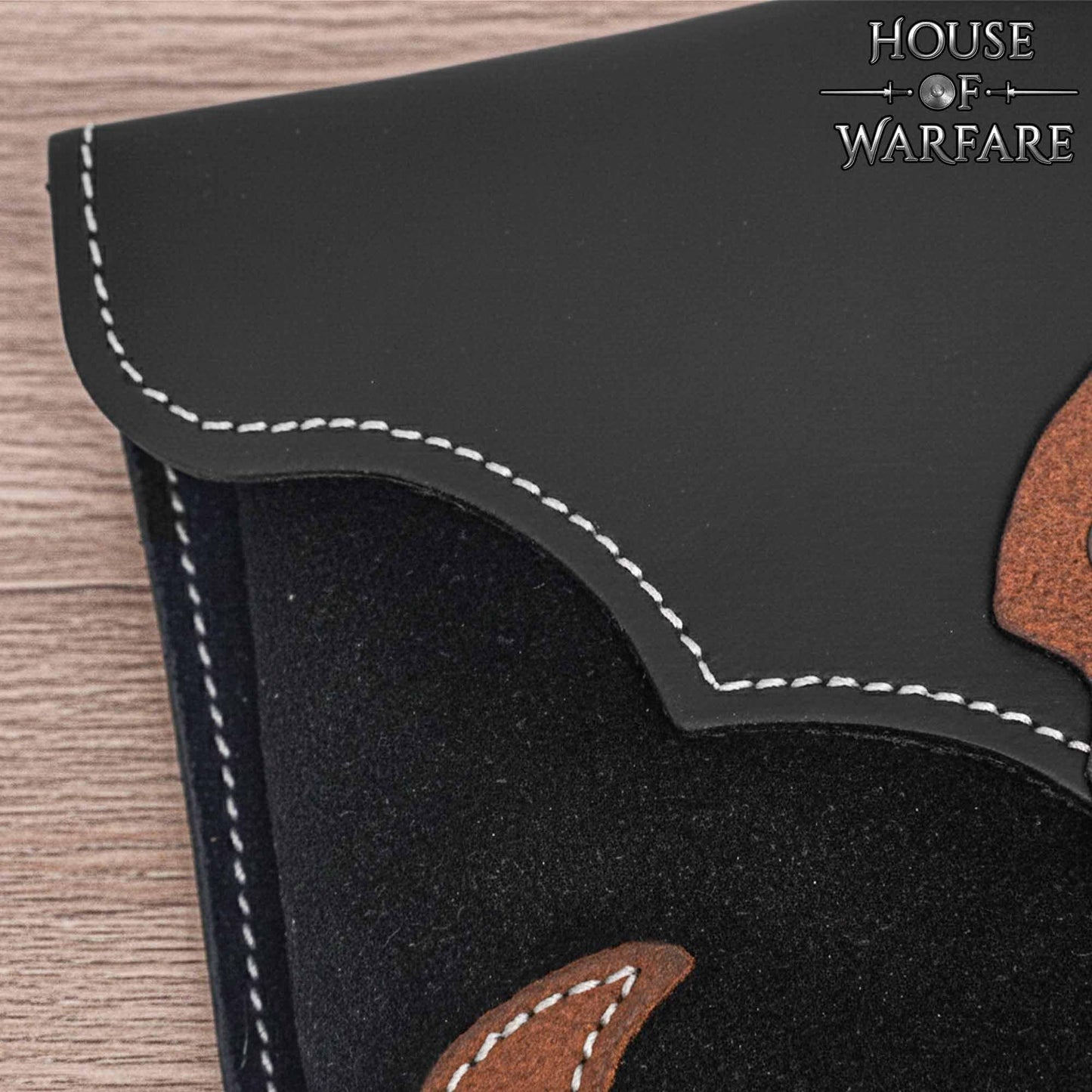 Medieval Belt Pouch – Genuine Leather & Suede Bag with Brass Buckle | Spanish Applique | LARP Renaissance Viking & Fantasy Accessory (Barbarian Warrior Bag)