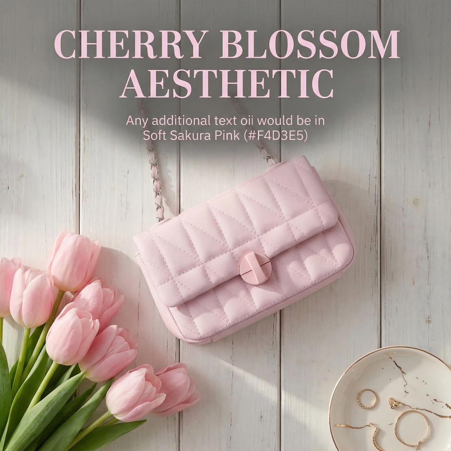 Perphy Quilted Shoulder Bag for Women Medium Flap Crossbody Handbag with Chain Strap 7.5 * 2.8 * 3.9 inches Pink