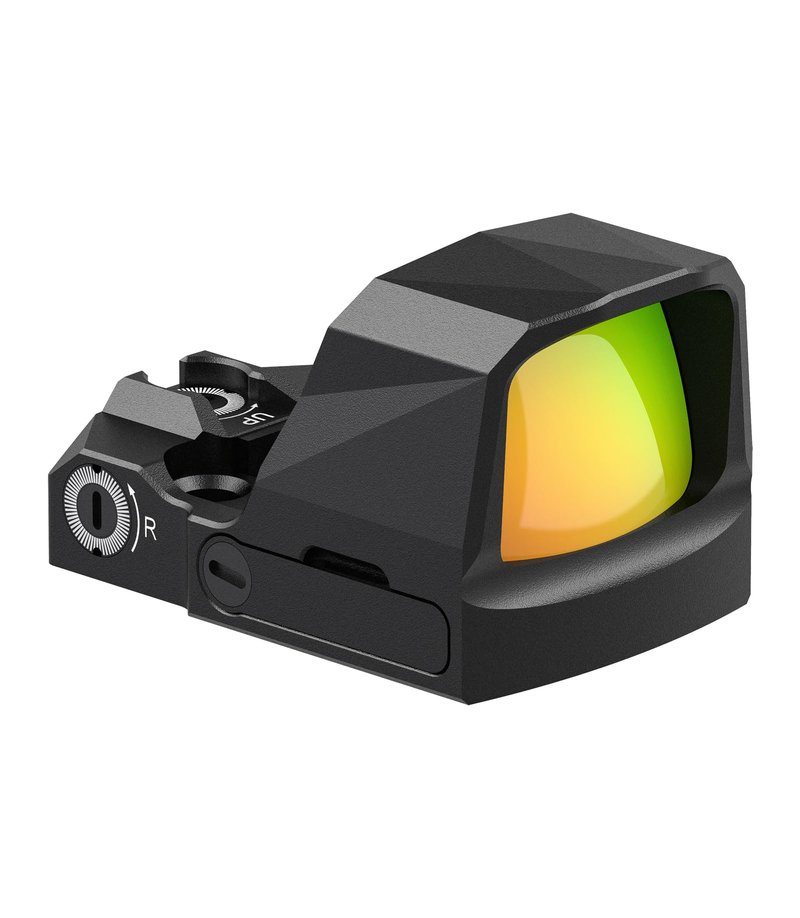 VOTATU PMD505-R Micro Red Dot for RMS/RMSc Footprint, Multiple Reticle Reflex Sight with Picatinny Mount - Shake Awake Optic for Pistol - 2 MOA Dot 46 MOA Circle