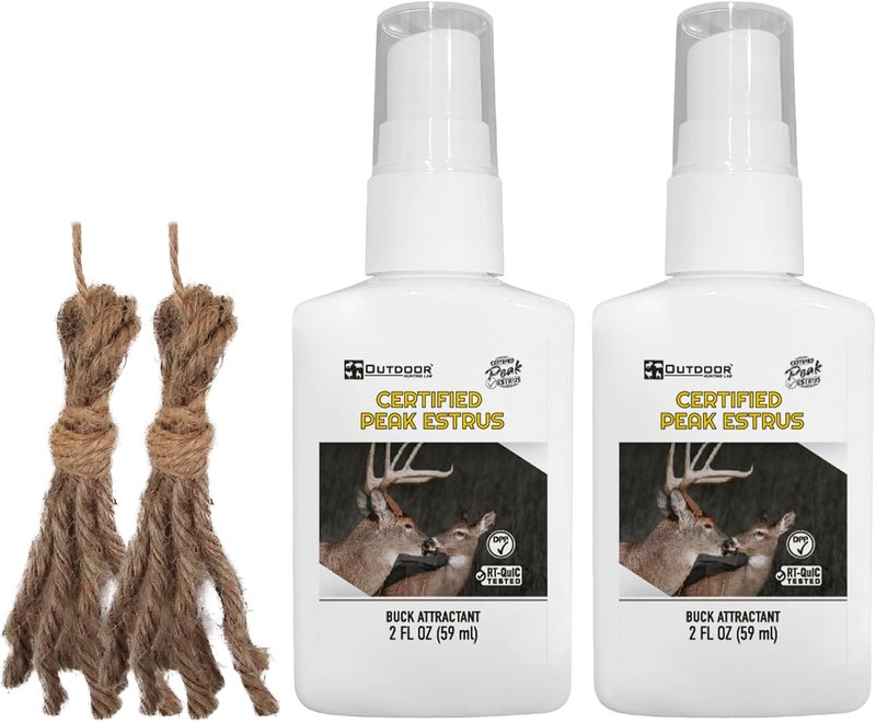 Doe Estrus Hunting Spray - Certified Peak Doe Urine | Whitetail Deer Attractant for Effective Hunting