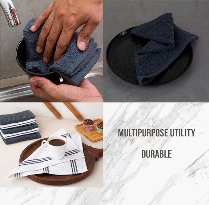 LANE LINEN Kitchen Towels and Dishcloths Sets