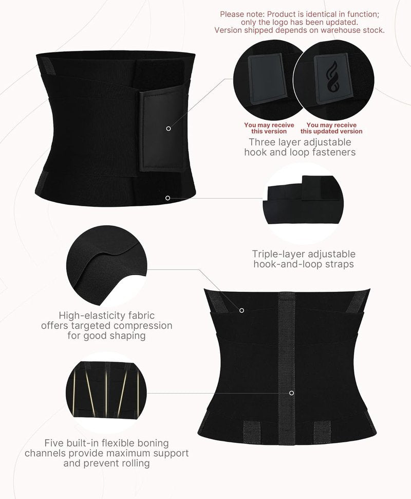 Waist Trainer for Workout | Tummy Control Body Shaper - Adjustable Trimmer Belt for Men & Women