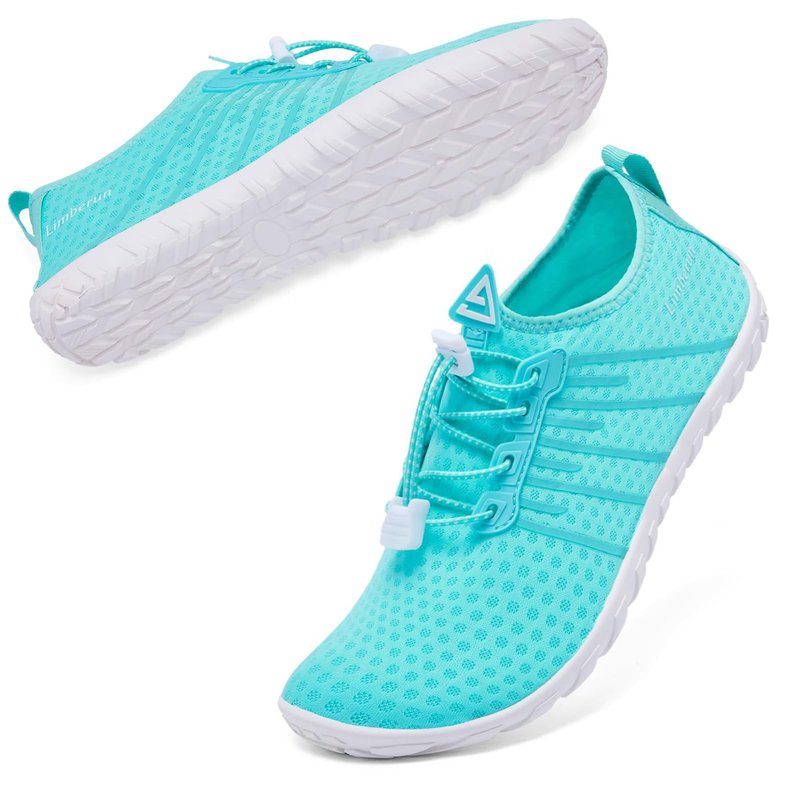Limberun Water Shoes - Comfortable Pool & Beach Aqua Shoes for Women & Men, Protect Feet in Water, River, Swimming - Green, Size 8.5W/7.5M