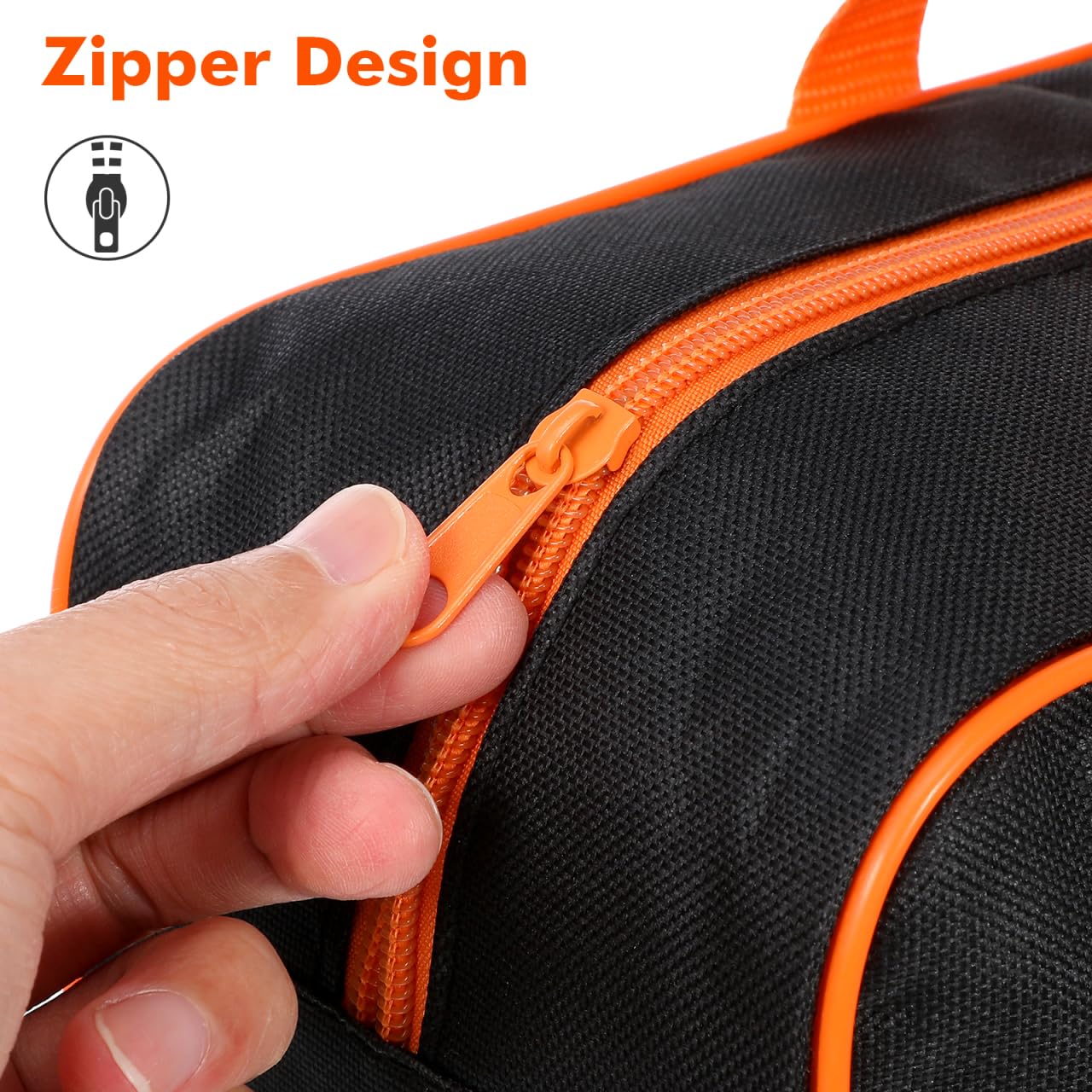 Angoily Grill Tool Storage Bag, 15 Inch Portable Oxford Cloth Carry Tote for BBQ Grilling Accessories, Outdoor Cooking Camping Picnic Utensil Organizer with Zipper