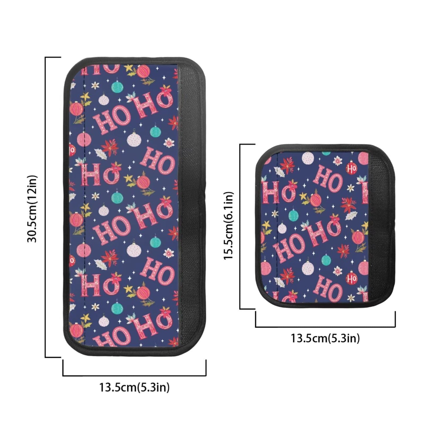 Tutolipy Ho Ho Ho Print Refrigerator Door Handle Covers Christmas, Dust-Proof Microwave Knob Protector Xmas Decor Kitchen Appliance Handle Cover 8 Pcs