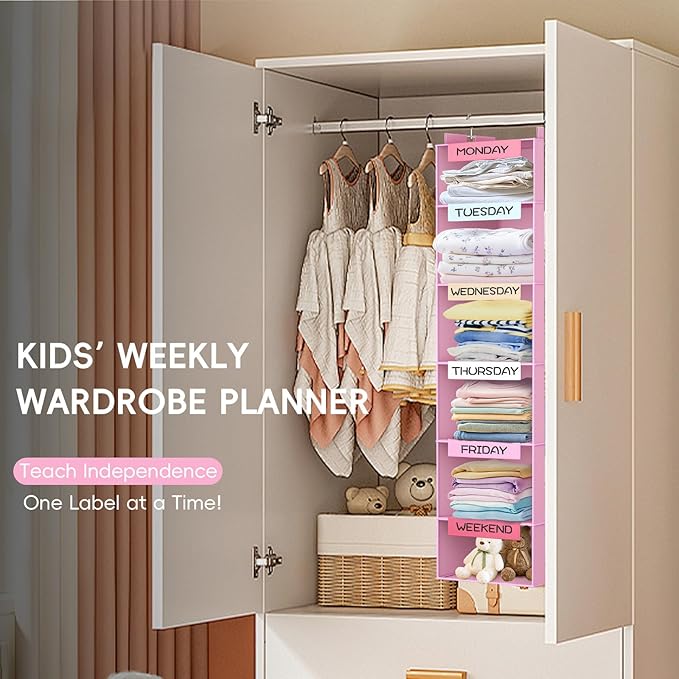 VERONLY Weekly Hanging Closet Organizer