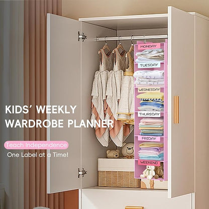 VERONLY Weekly Hanging Closet Organizer