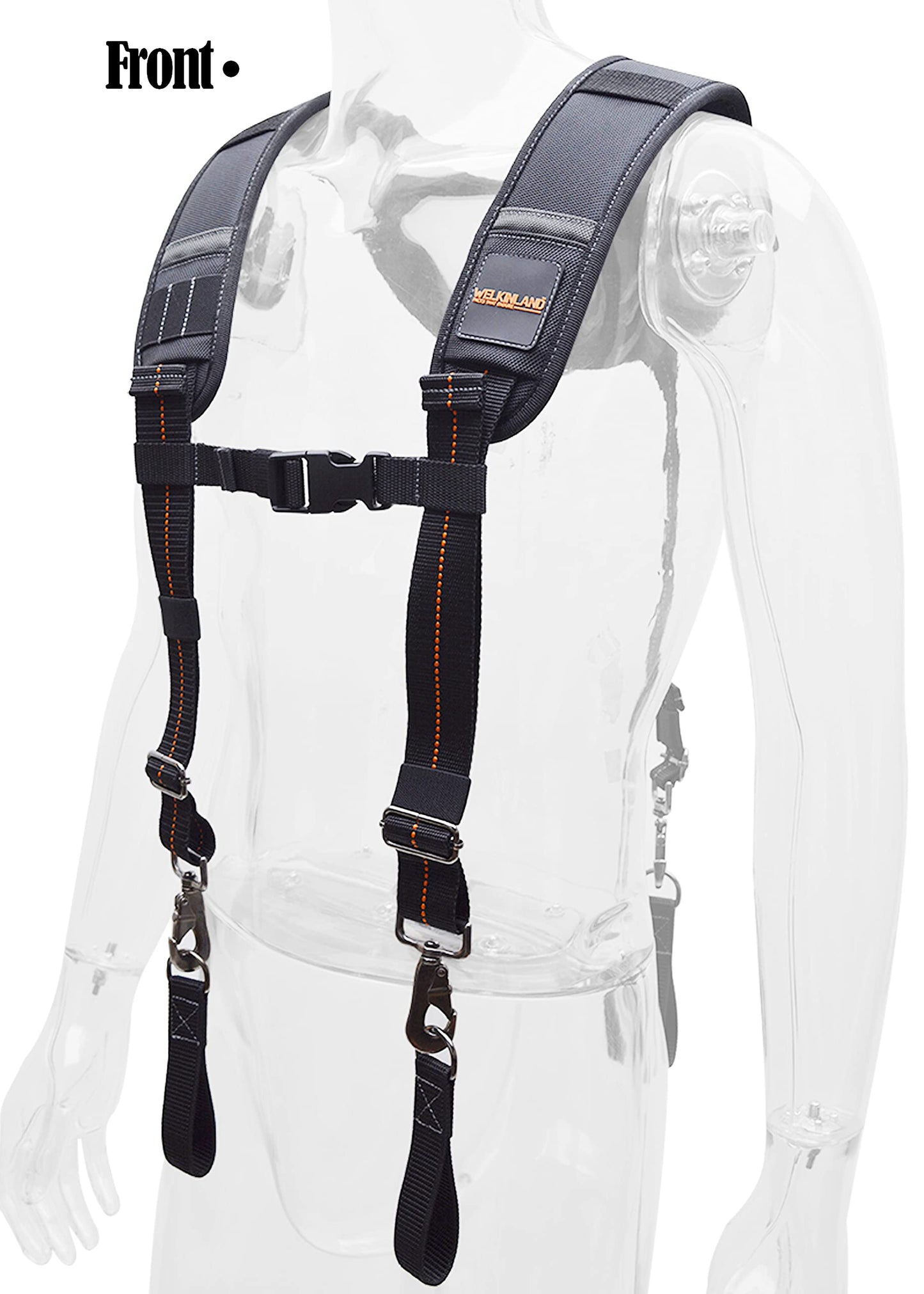 WELKINLAND Tool belt suspenders for men, Nail bag suspenders, Tool bag construction suspenders carpenter