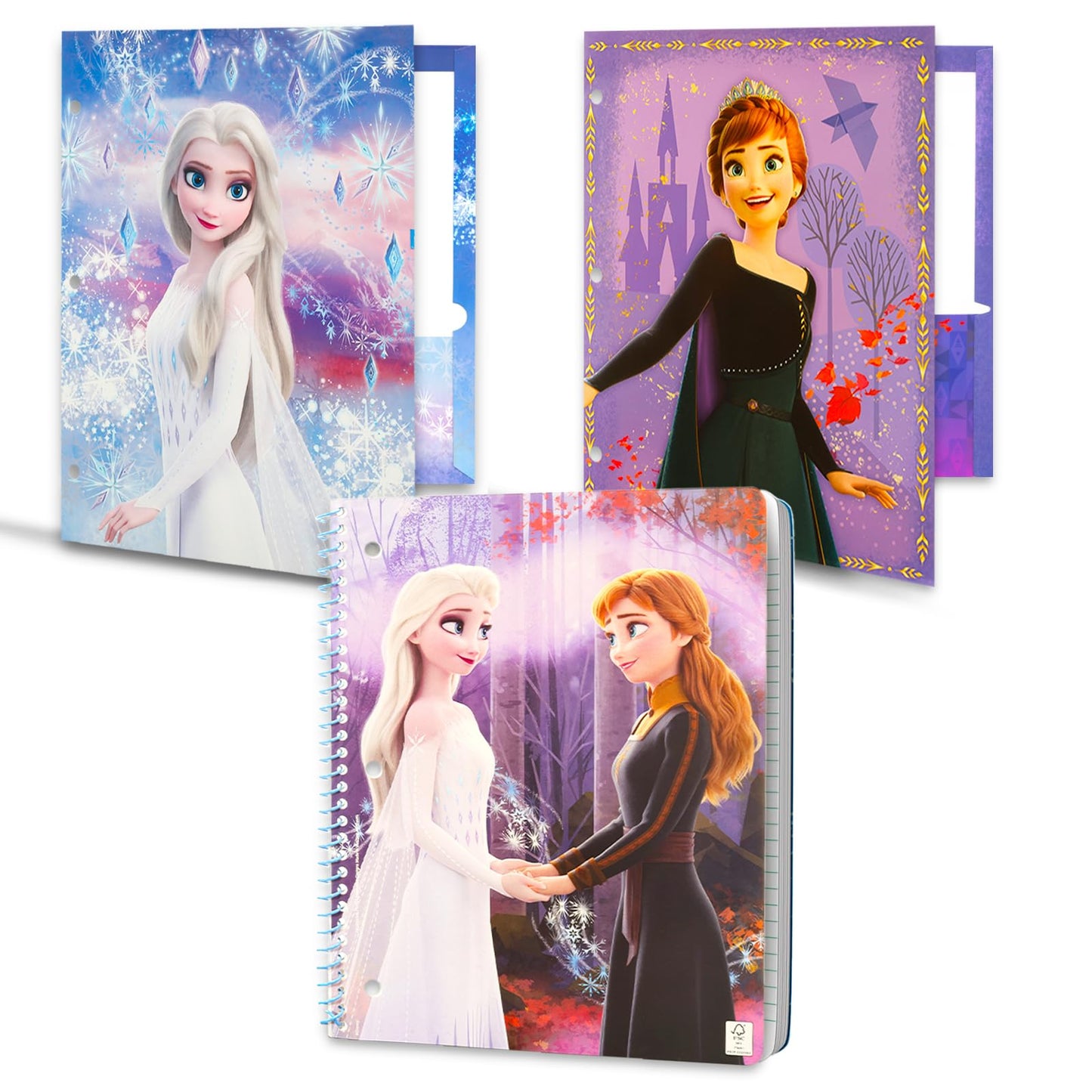 Disney Frozen 2 Kids School Supplies Set with Pencil Case, Pencils, Notebook Featuring Elsa, Anna, Olaf, and More | Frozen Stationery - 11 Pcs Bundle