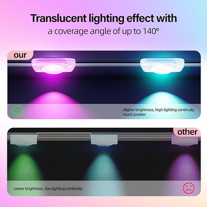 Permanent Outdoor RGB Lights with IP67 Waterproof, Smart Outdoor String Lights Remote Control, Eaves Lights with App, Daily and Accent Lighting for Halloween,Christmas Holiday Decor(200ft)