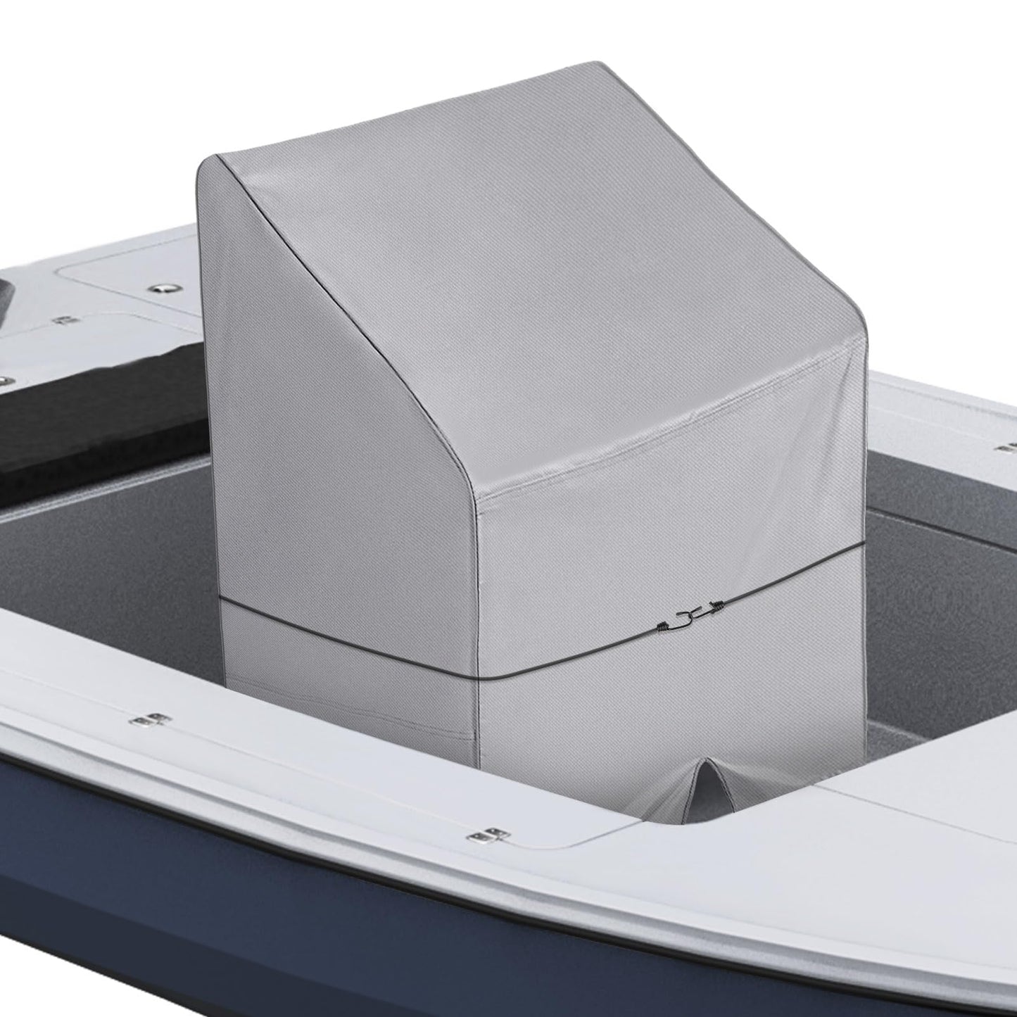 iCOVER Boat Center Console Cover Heavy Duty 600D Waterproof for Carolina Skiff, Boston Whaler, Mako, Excel Bay Pro,Wellcraft and Other Brands, 60"(H) X 44"(L) X 34"(W)