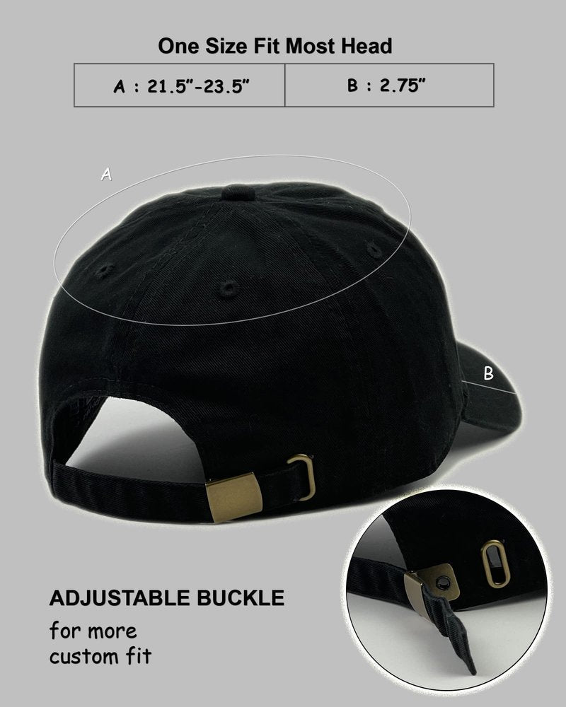 Utmost Unisex Classic Low Profile Cotton Baseball Cap Plain Blank Camoflauge Soft Unconstructed Adjustable Size Dad Hat (Black)