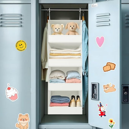 GRANNY SAYS 4-Shelf Hanging Organizer, Closet Hanging Shelves, Closet Hanging