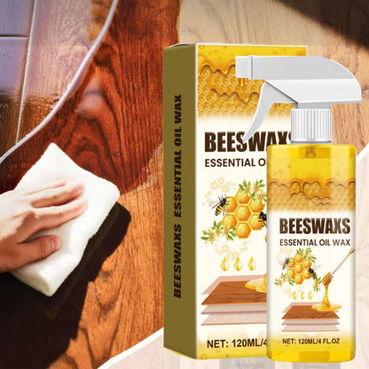 ZhiNuan Beeswax Wood Polish Spray,Beeswax Essential Oil Wax,Scratcherase Beeswaxs Wood Floor Spray,Bees Wax Furniture Polish And Cleaner,For Floors And Furniture (2PC)
