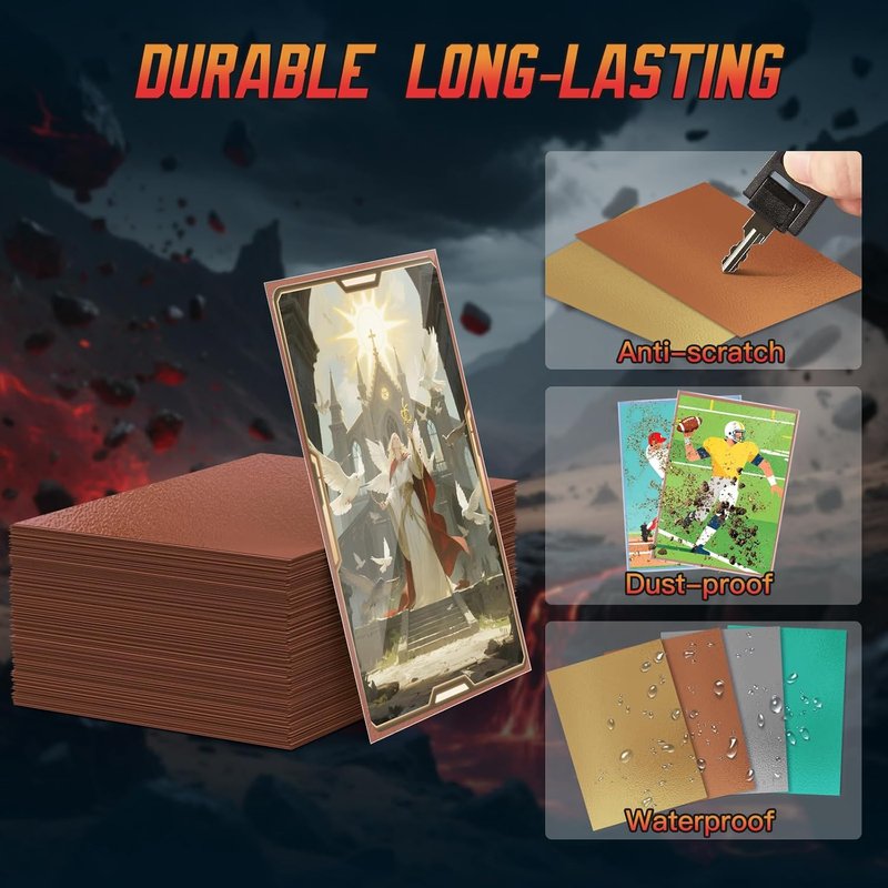 Matte Card Sleeves - 600ct Premium Protectors for Trading Cards | Soft Touch Finish for Smooth Shuffling
