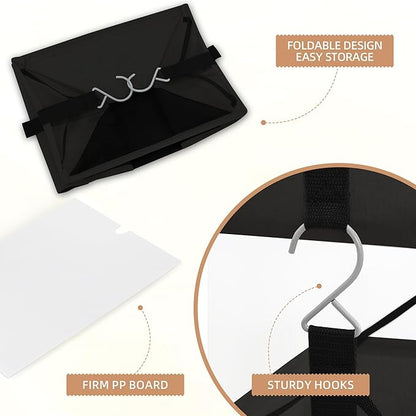 STORAGE MANIAC 2-Shelf Hanging Closet Organizer, Cloth Hanging Closet Shelf