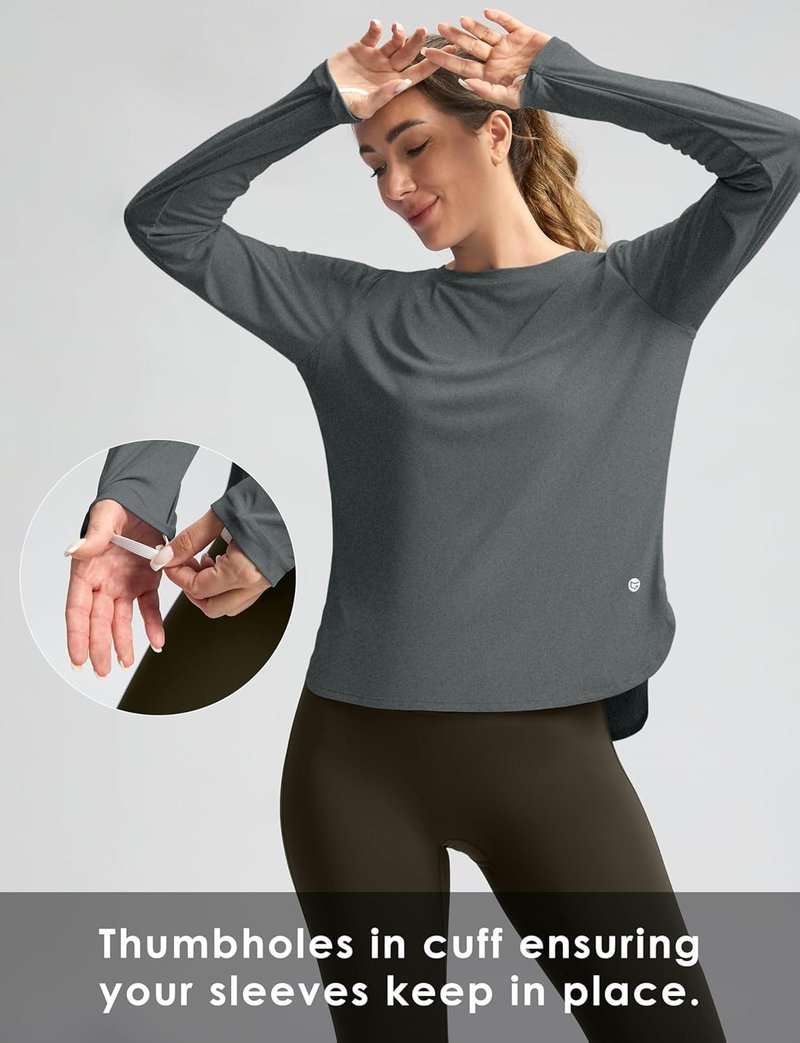 Women's UPF 50+ Sun Shirts - Lightweight Long Sleeve UV Protection for Hiking & Workouts | Quick Dry