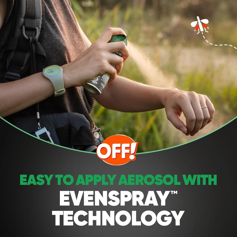 OFF! Deep Woods Insect Repellent Spray - 30% DEET, 6 Oz | Pack of 4 for Mosquito & Tick Protection