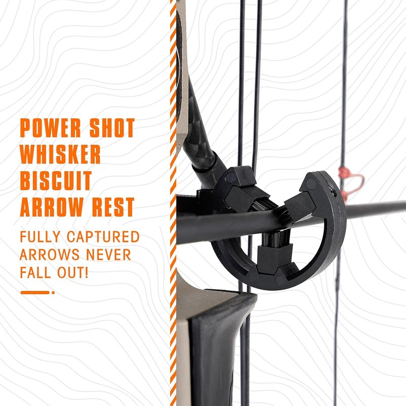 Archery Arrow Rest - Capture Brush Whisker Biscuit for Compound & Recurve Bows | Ideal for Hunting & Target Shooting