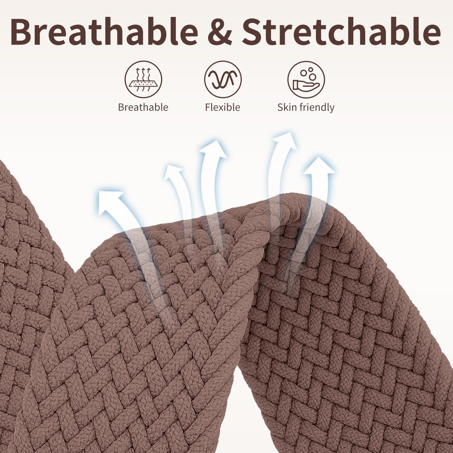 Chinber Braided Band Compatible with Apple Watch Bands 40mm 38mm 41mm 42mm 44mm 45mm 46mm 49mm, Magnetic Clasp Fabric Nylon Interlock Buckle Straps for iWatch Ultra Series 10/9/8/7/6/5/4/3/2/1/SE