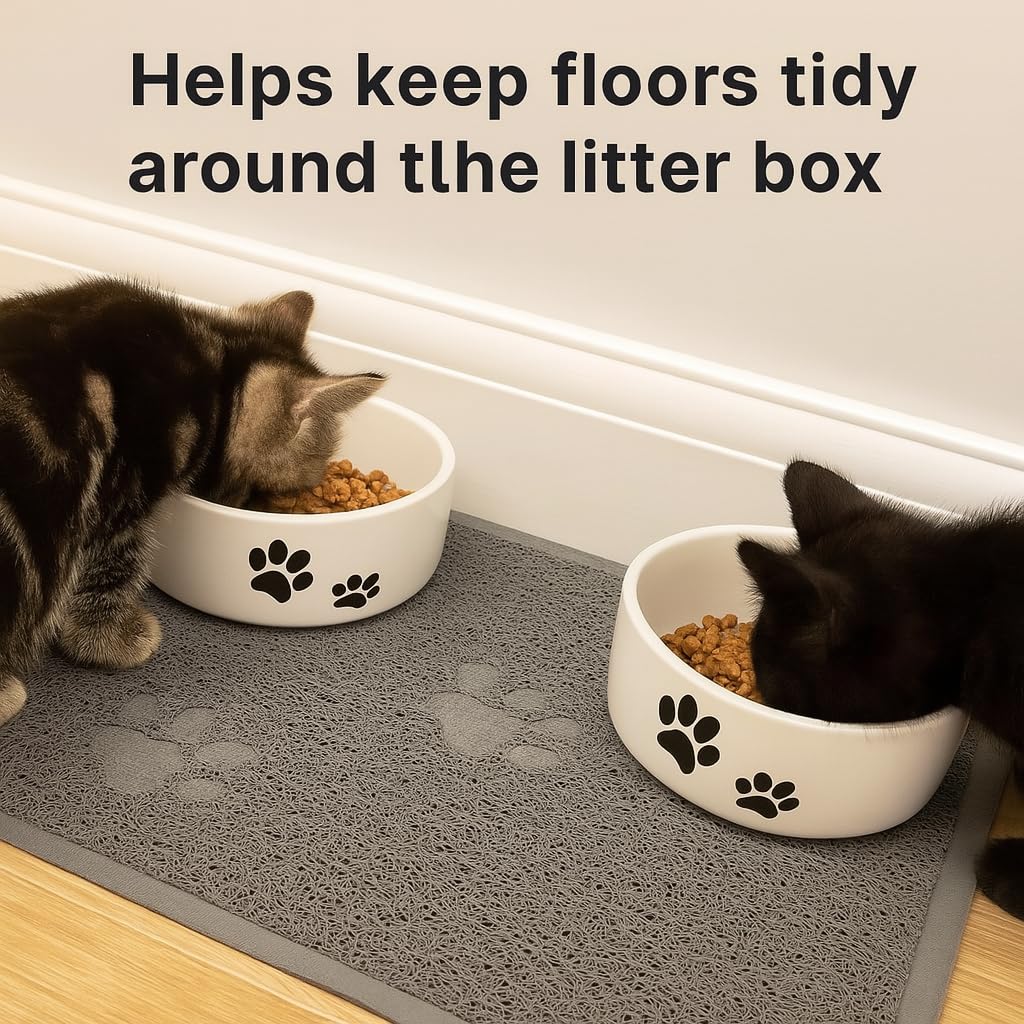 Bulk buys Cat Litter Mat. Traps Litter. Soft Non-Slip Surface. Easy to Clean. 11.5 x 15.75 in Gray Mat for Litter Box Area